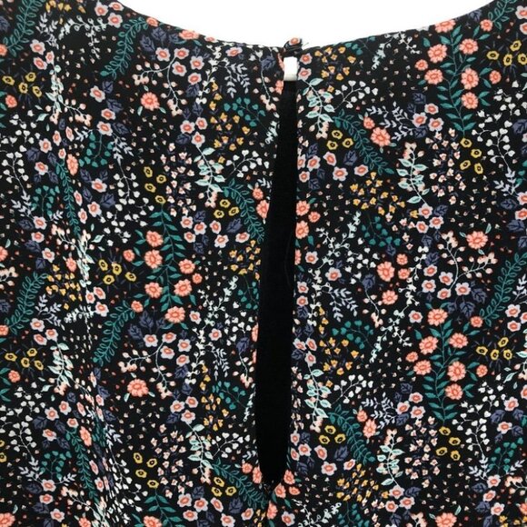 H&M Sheer balloon sleeve  lined floral blouse - Picture 5 of 11
